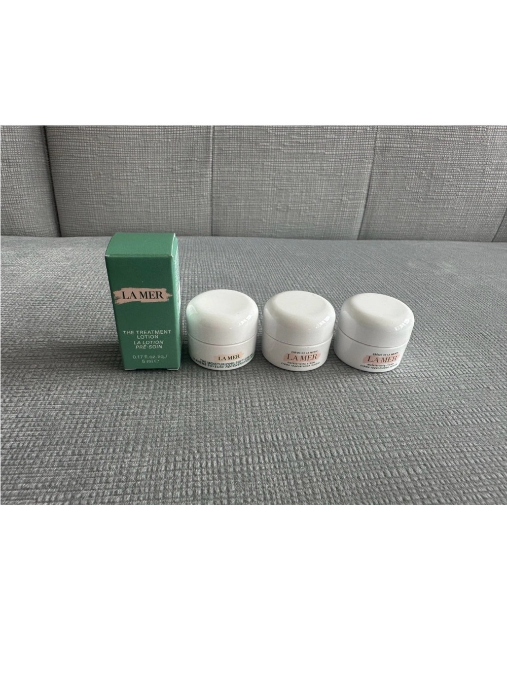 NEW Lot X 4 LA MER deluxe mini products - treatment lotion, soft cream, cream